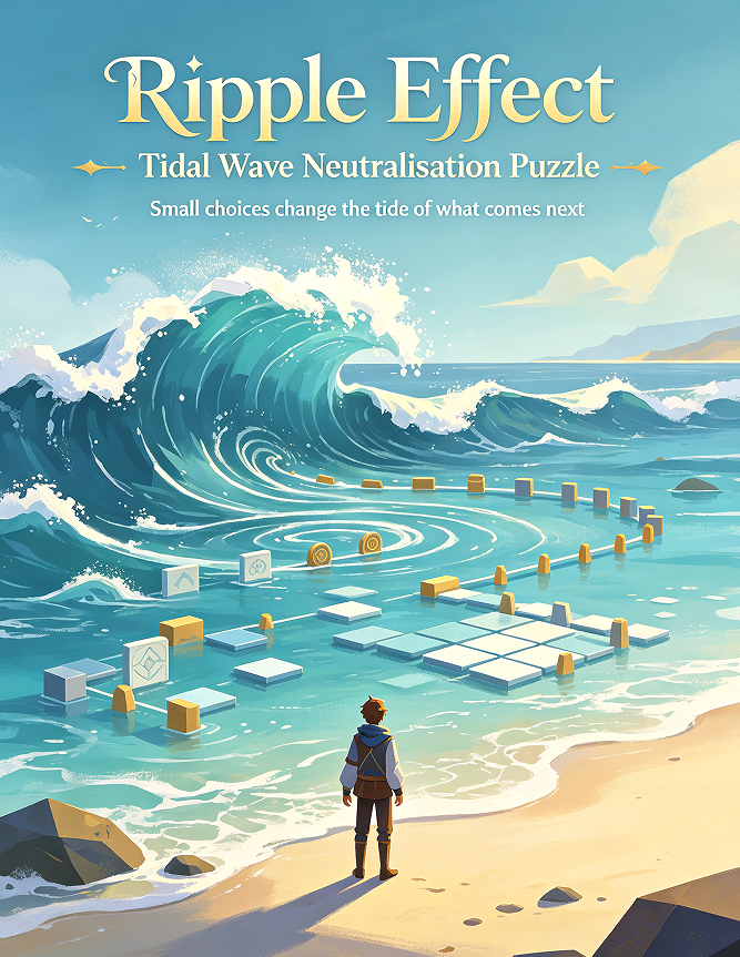 Ripple Effect: Tidal Wave Neutralisation Puzzle